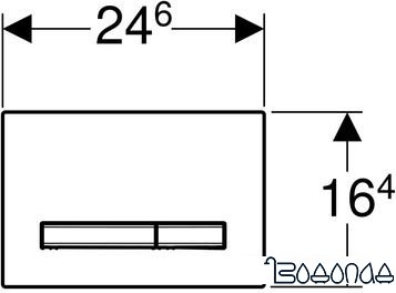 Панель смыва Geberit Sigma 50 115.788.DW.2 (черный)