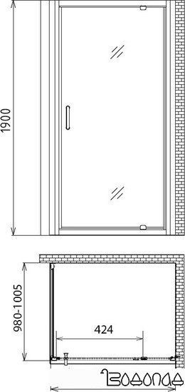 Душевой уголок Gemy Sunny Bay S28120-A100 фото 4