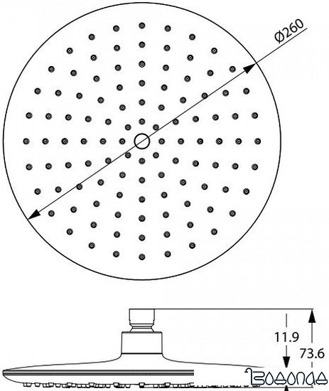 Верхний душ IDDIS 200SWRPi64 фото 2