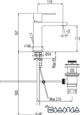 Смеситель Tres 20010301VID
