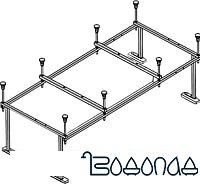 Каркас Santek Санторини 170x70 (1WH302488)