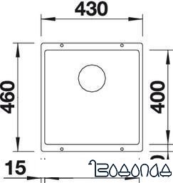 Кухонная мойка Blanco Rotan 400-U (антрацит)