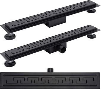 Трап/канал Rea Greek 900 N (черный матовый)