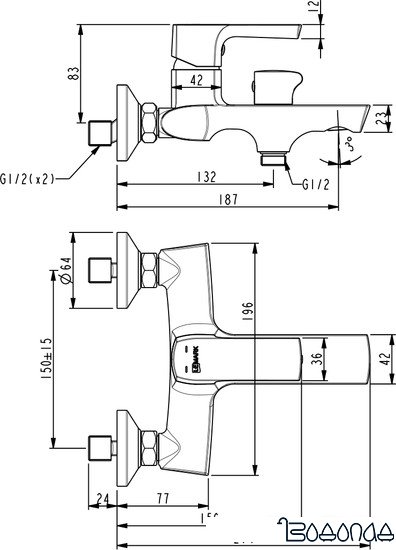 Смеситель Lemark Ursus LM7214BL