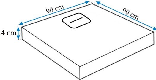 Душевой поддон Rea Stone 120x90