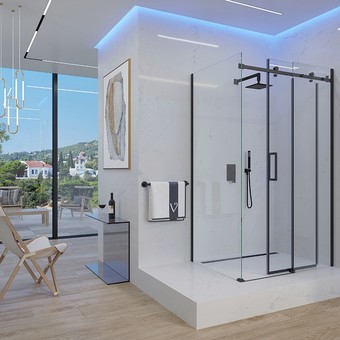 Душевой уголок Veconi RV-074B RV074B-120100-01-C4