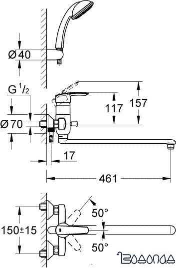 Смеситель Grohe Multiform 32708000