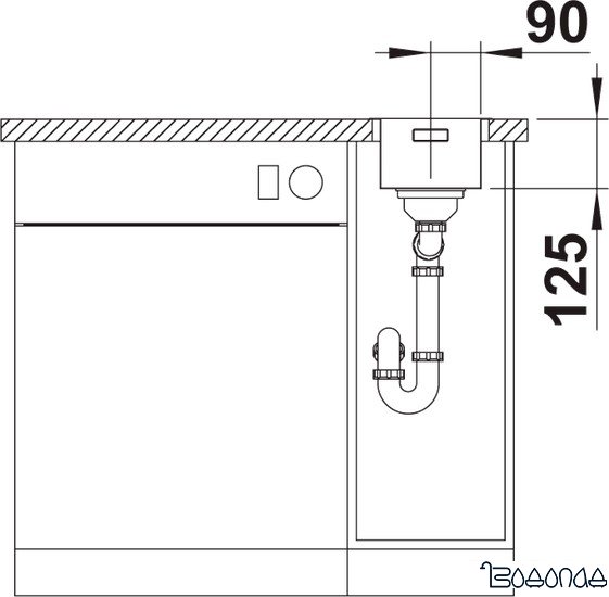 Кухонная мойка Blanco Solis 180-IF 526114 (полированная) фото 4
