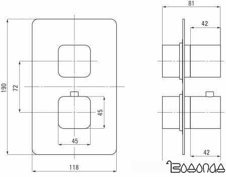 Смеситель Deante Box BXY NECT