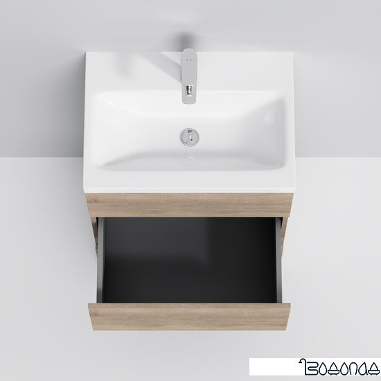 AM.PM Тумба под умывальник Gem S 60 M91FSX0602OF (3 ящика,светлый дуб) фото 4