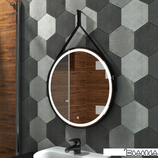 Континент Зеркало Millenium Led 65 (черный)