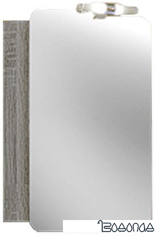 Aqwella Шкаф с зеркалом Аликанте 50 [Alic.04.05/Gray]