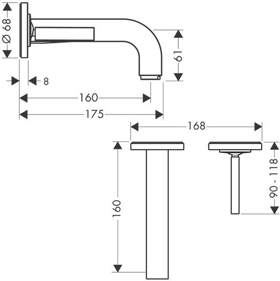 Смеситель Axor Citterio 39113000