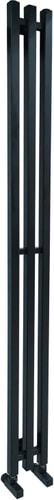 Полотенцесушитель Ростела Слим 1/2" 3 перекладины 12x180 см (черный)
