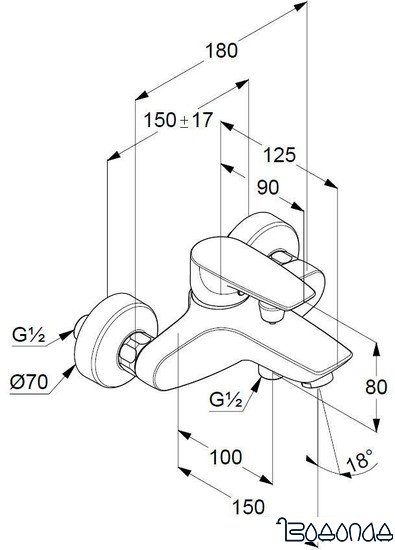 Смеситель Kludi Pure & Solid 346810575
