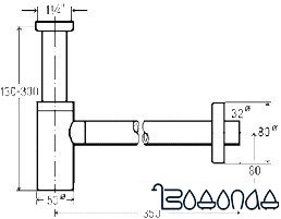 Сифон Viega Eleganta 1 440190
