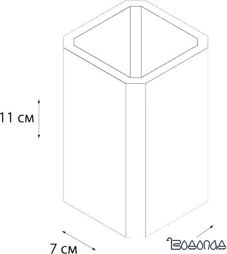 Стакан для зубной щетки и пасты Fixsen Dony FX-232-3