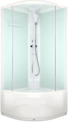Душевая кабина Domani-Spa Delight 110 High 100x100 (матовое стекло/белый)