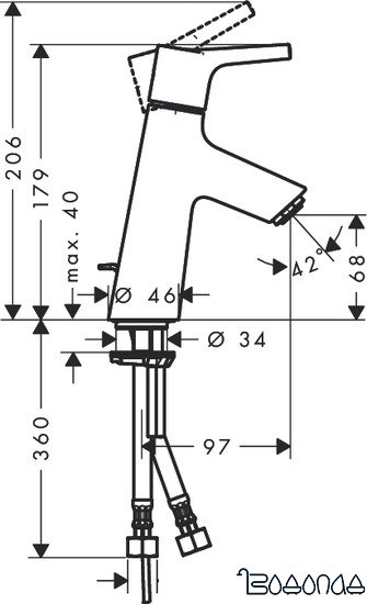 Смеситель Hansgrohe Talis S 72010000
