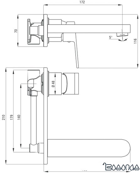 Смеситель Deante Alpinia BGA 054L