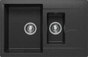 Кухонная мойка Polygran Brig-770 (черный 16) Кухонная мойка Polygran Brig-770 (черный 16)