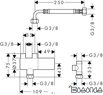 Смеситель Hansgrohe Ecostat 15346000