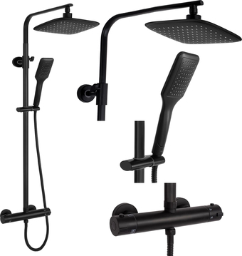 Душевая система Rea Tom Black REA-P7101