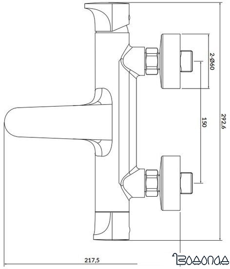 Смеситель Cersanit Inverto S951-312