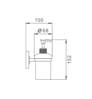Дозатор для жидкого мыла FRAP F1927