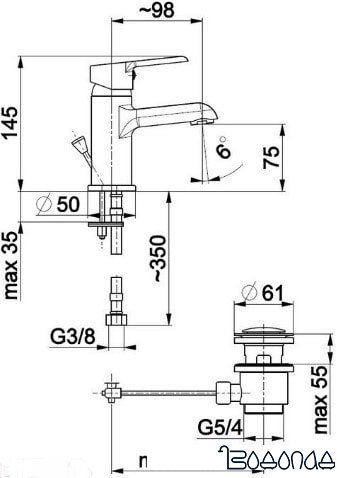 Смеситель Armatura Seelit 5812-815-00