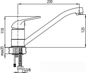 Смеситель Valvex Mona [2453.53.1]