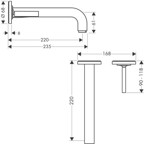 Смеситель Axor Citterio 39116000