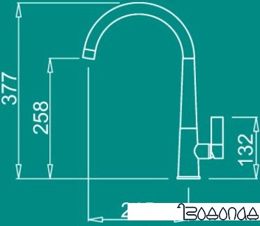 Смеситель Elleci Athena Titanium M73