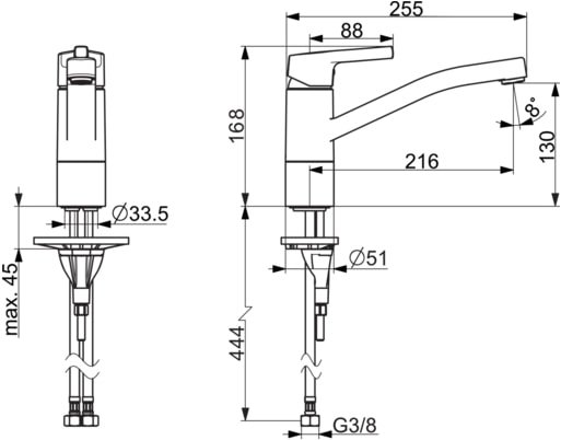 Смеситель Oras Saga Style 3930FH