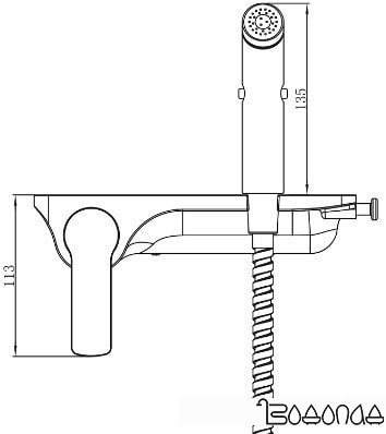 Гигиенический душ Lemark Solo LM7168CW
