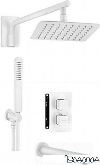 Душевая система Deante Bianco 3T