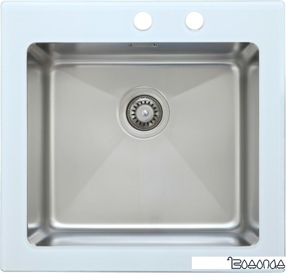 Кухонная мойка ZorG GS 5553 (белый) фото 1