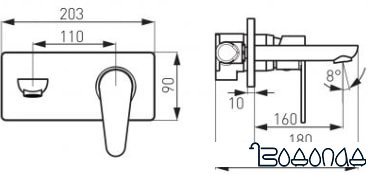 Смеситель Ferro Algeo BAG3PA18