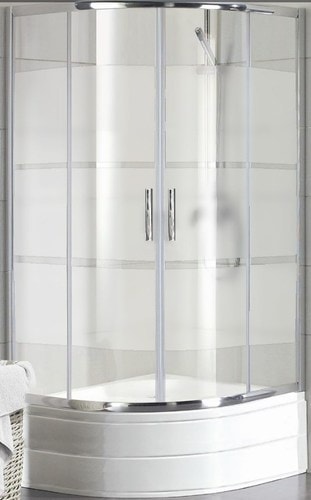 Душевой уголок Coliseum DB230782Z 90x90 (прозрачное стекло с широкими полосками)