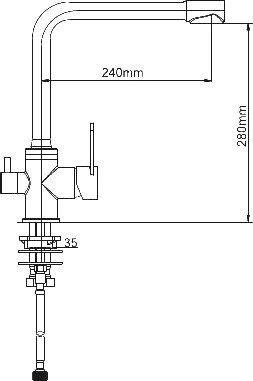 Смеситель Gappo G4399-1