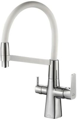 Смеситель ZorG SH 818-8 (хром/белый)