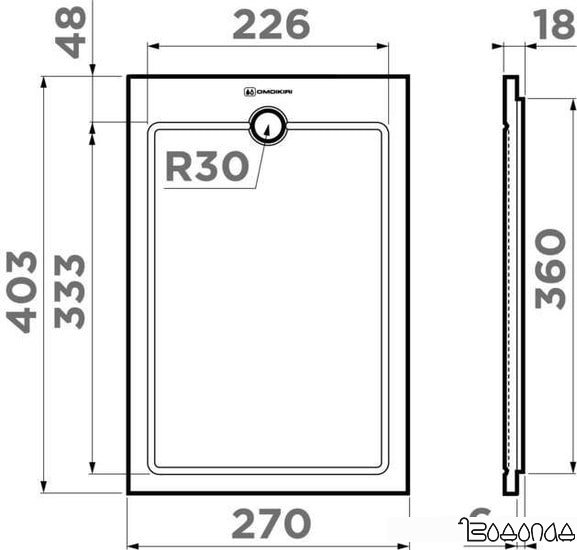Разделочная доска на мойку Omoikiri CB-03-WOOD-S 4999008 Разделочная доска на мойку Omoikiri CB-03-WOOD-S 4999008