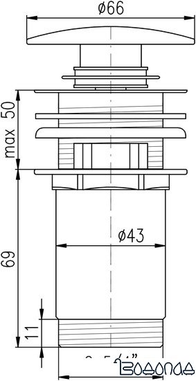 Донный клапан Slezak RAV MD0484Z фото 2