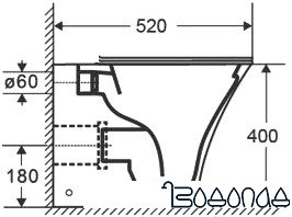 Унитаз CeramaLux 215D