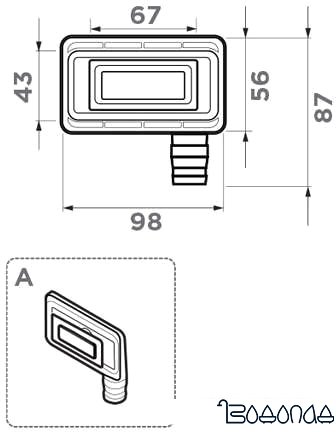 Слив-перелив Omoikiri OV-02 LG 4956723