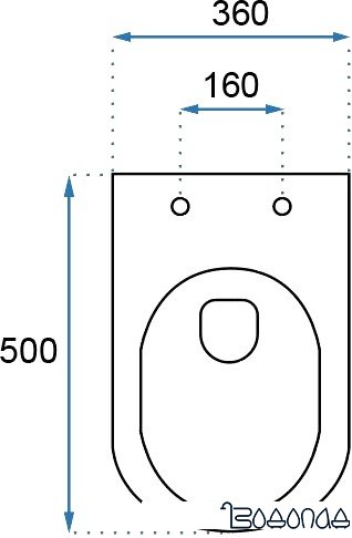 Унитаз Rea Raul Rimless REA-C9660 фото 4