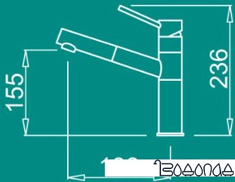 Смеситель Elleci Reno Titanium M73