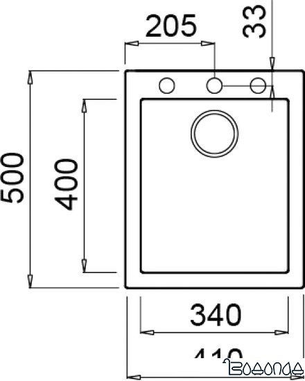 Кухонная мойка Elleci Quadra 100 Espresso 78