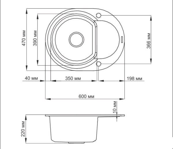 Кухонная мойка Omoikiri Sakaime 60E-SA (4993122)
