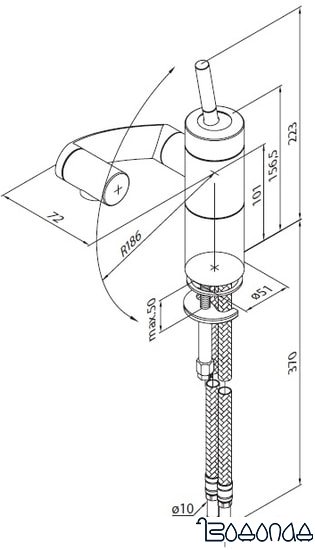 Смеситель Damixa Arc 290217464
